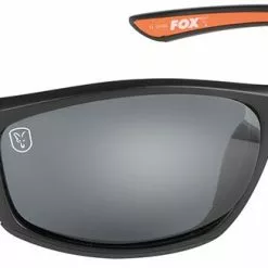 Fox Collection Black/Orange Sunglasses
