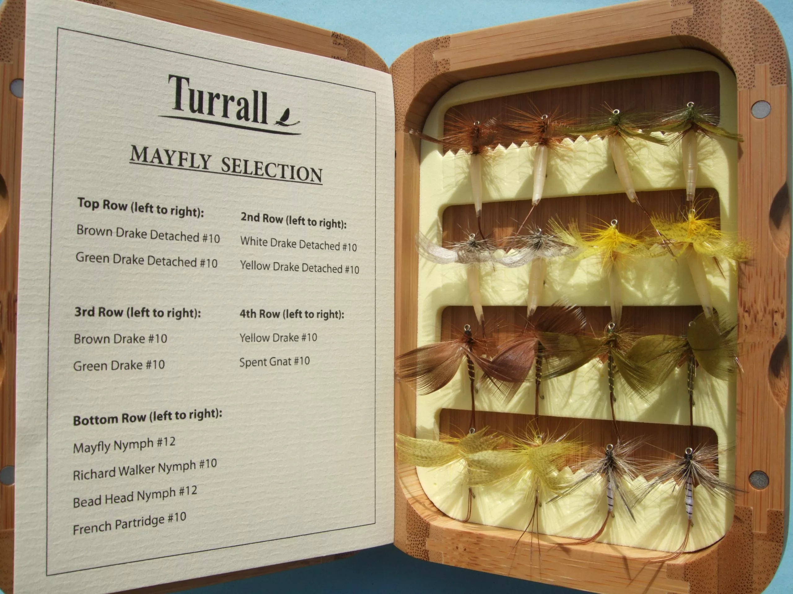 Turrall Presentation Fly Set - Mayflies 1 Turrall Presentation Fly Set - Mayflies