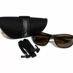 Wychwood Black Wrap Around Polarised Sunglasses (Brown Lenses) -Fishing Rod Shop 1392890945 WychwoodB4