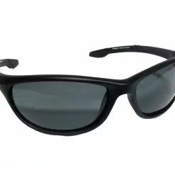 Wychwood Black Wrap Around Polarised Sunglasses (Smoke Lenses)