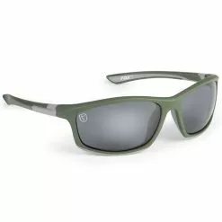 Fox Collection Green/Silver Sunglasses