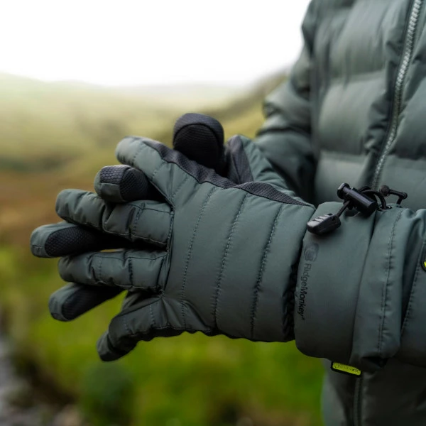 Ridge Monkey APEarel K2XP Waterproof Gloves Green 2 Ridge Monkey APEarel K2XP Waterproof Gloves Green - Image 2