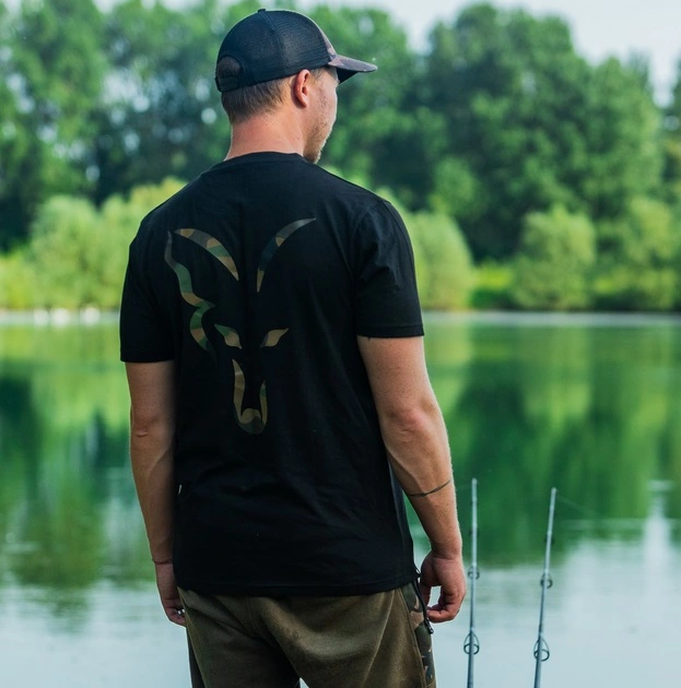 Fox Black Large Print T Shirt 7 Fox Black Large Print T Shirt - Image 7