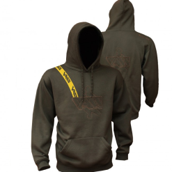 Vass Embroidered Khaki Yellow Strap Hoodies