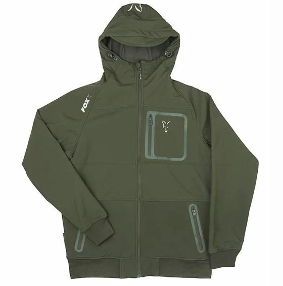 Fox Collection Green/Silver Softshell Hoody 2 Fox Collection Green/Silver Softshell Hoody - Image 2