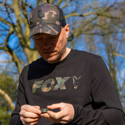 Fox Long Sleeve Black/Camo T-Shirt -Fishing Rod Shop dmjs4vp2637559790909301565