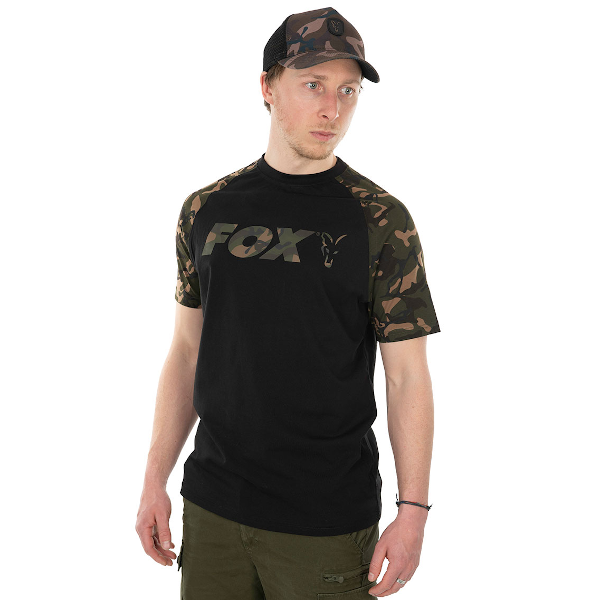 Fox Black/Camo Raglan T-Shirt 1 Fox Black/Camo Raglan T-Shirt