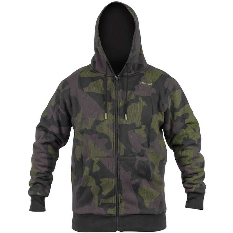 Avid Carp Distortion Camo Zip Hoodie 1 Avid Carp Distortion Camo Zip Hoodie
