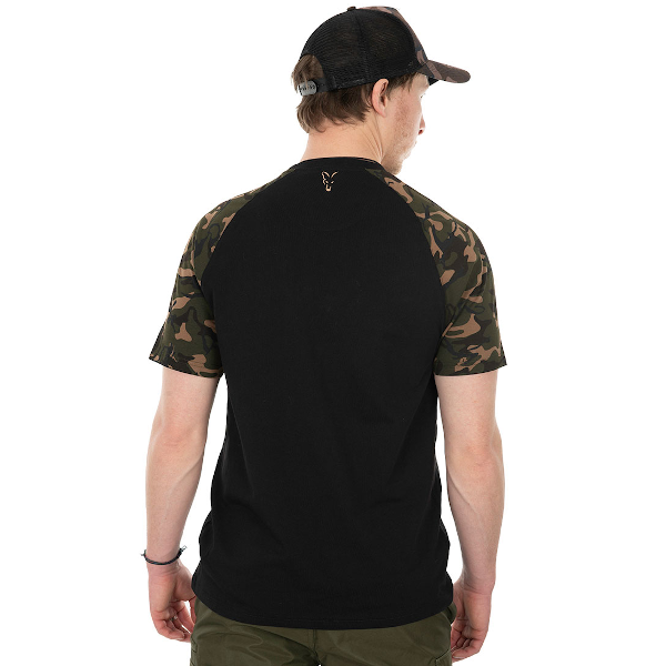 Fox Black/Camo Raglan T-Shirt 2 Fox Black/Camo Raglan T-Shirt - Image 2