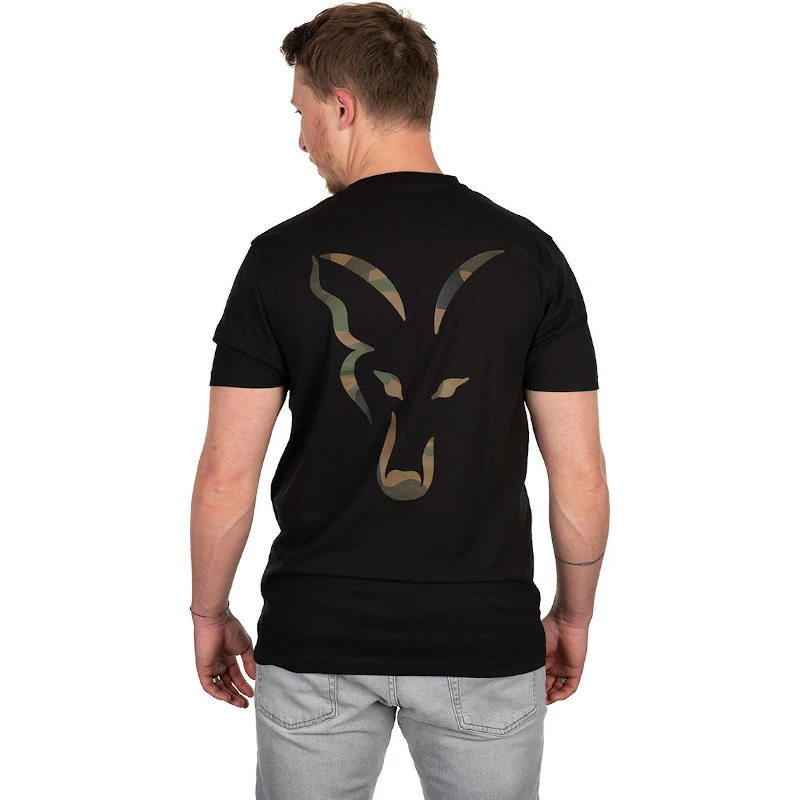 Fox Black Large Print T Shirt 2 Fox Black Large Print T Shirt - Image 2