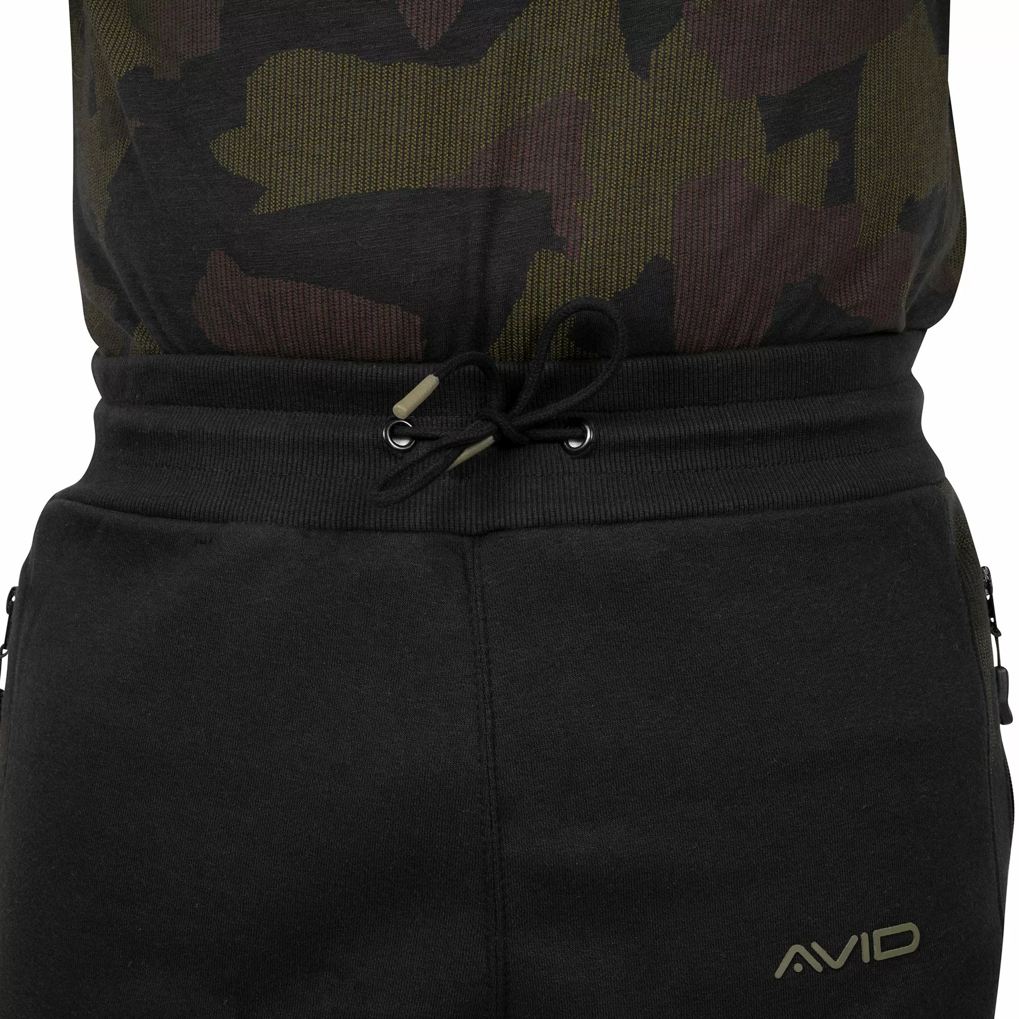 Avid Carp Distortion Black Jogger Shorts 2 Avid Carp Distortion Black Jogger Shorts - Image 2