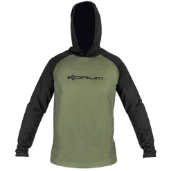 Korum Hooded Dri-Active Long Sleeve T-Shirts -Fishing Rod Shop vrehgxa1637569325436201002
