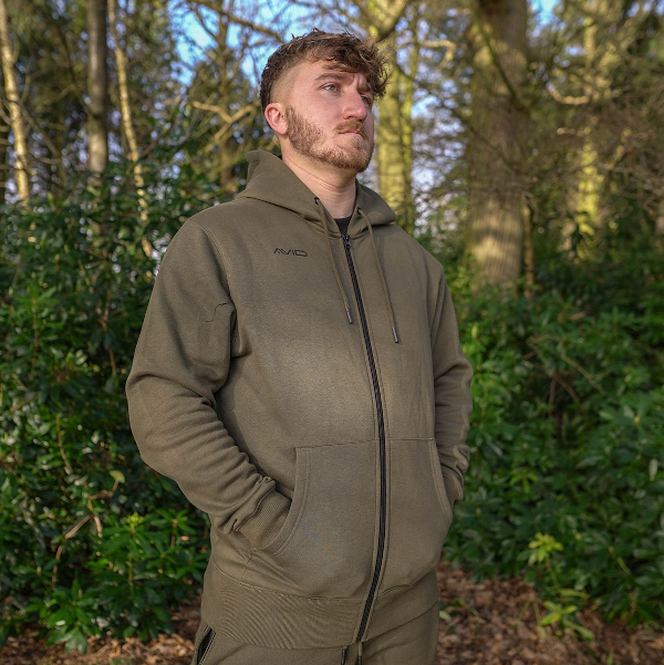 Avid Carp Distortion Zip Hoodie 1 Avid Carp Distortion Zip Hoodie